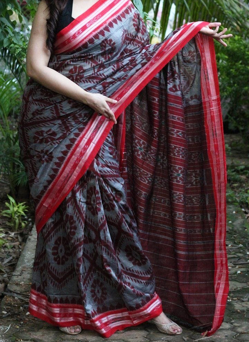 Sambalpuri Saree Online - Buy Pure Sambalpuri Ikat Sarees Online in India l  iTokri आई.टोकरी