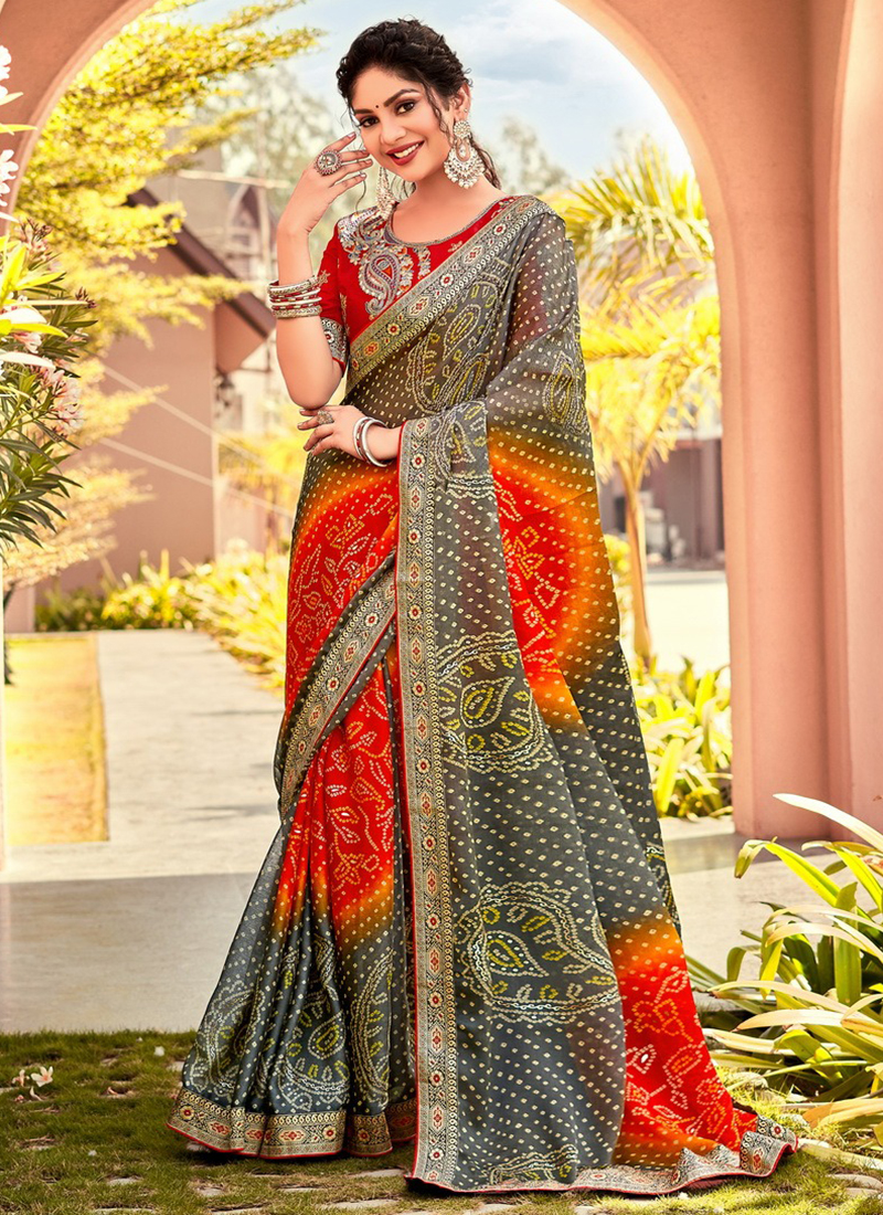 Latest wedding saree design store 2019