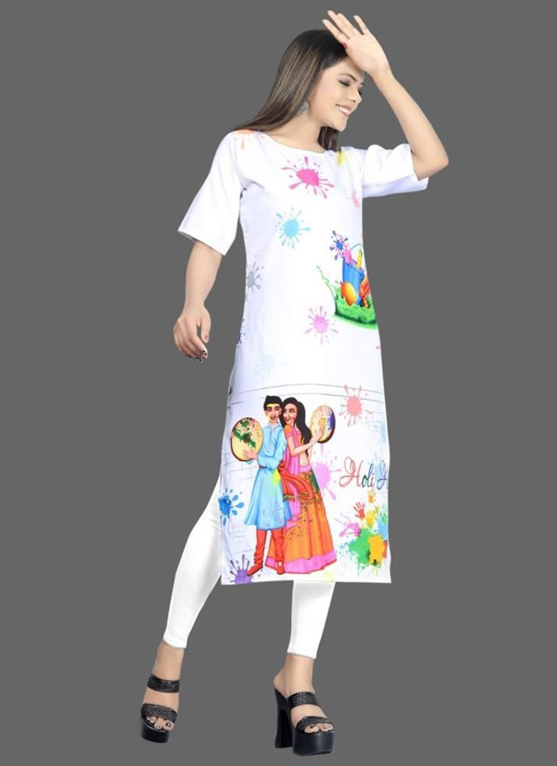 AMERICAN CREPE PRINTED KURTIS WHOLESALE RATE EVENT 119 A in Surat -  Dealers, Manufacturers & Suppliers - Justdial