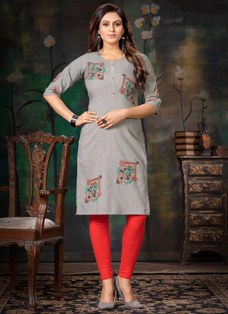 Kessa Wsr345 Vasudha Block Print Short Kurti Closeup in 2023 | Short kurti,  Simple kurti designs, Elegant cotton dress