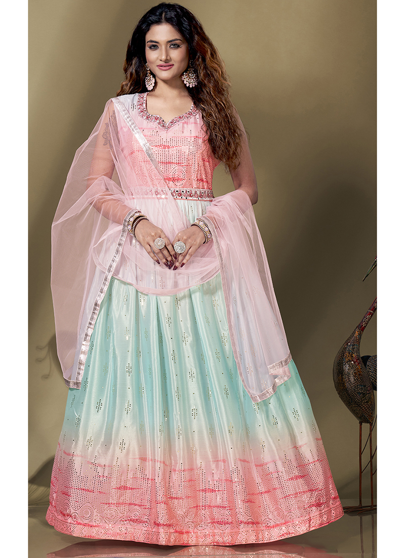 Buy Sangeet Wear Maroon Embroidered Georgette Lehenga Choli Online From  Surat Wholesale Shop.