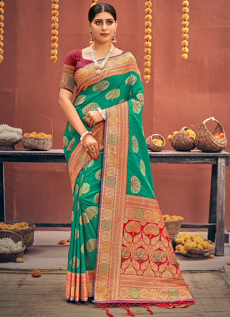 Pavitra BY RONISHA BANARASI SILK FANCY DESIGNER SAREE WHOLESALE