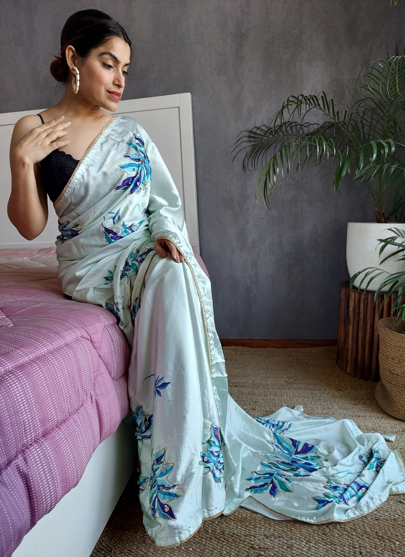 Wedding Diaries Japan Satin Silk Wholesale Sarees 2 Pieces Catalog Catalog