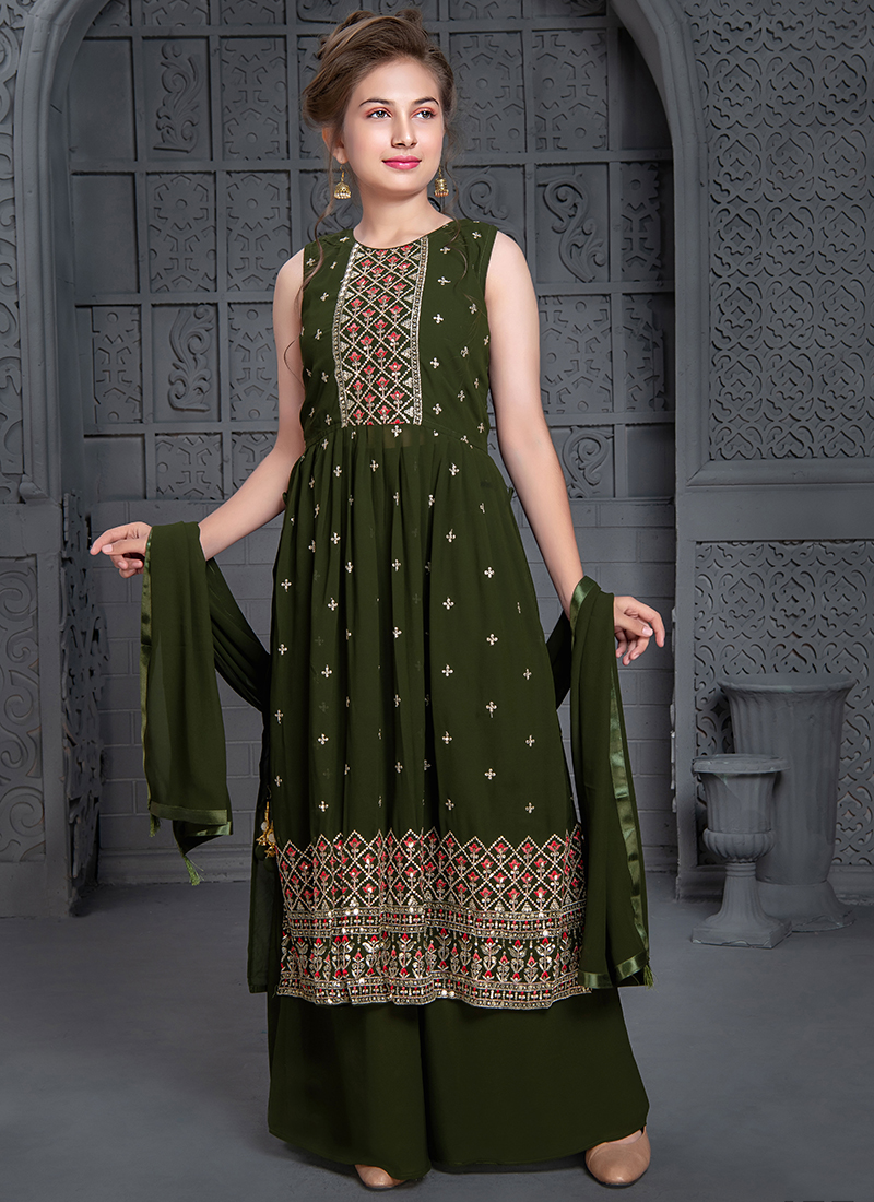 ELENDRA Girls Cotton Un-stitched Salwar Kameez Dress Material  (JKDHOTI_Black) : Amazon.in: Fashion