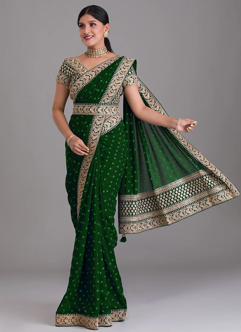 Designer Vichitra Silk Gown with Dupatta & Plazzo | Digital Print & Embroidery Sequin Work | Ready to Wear