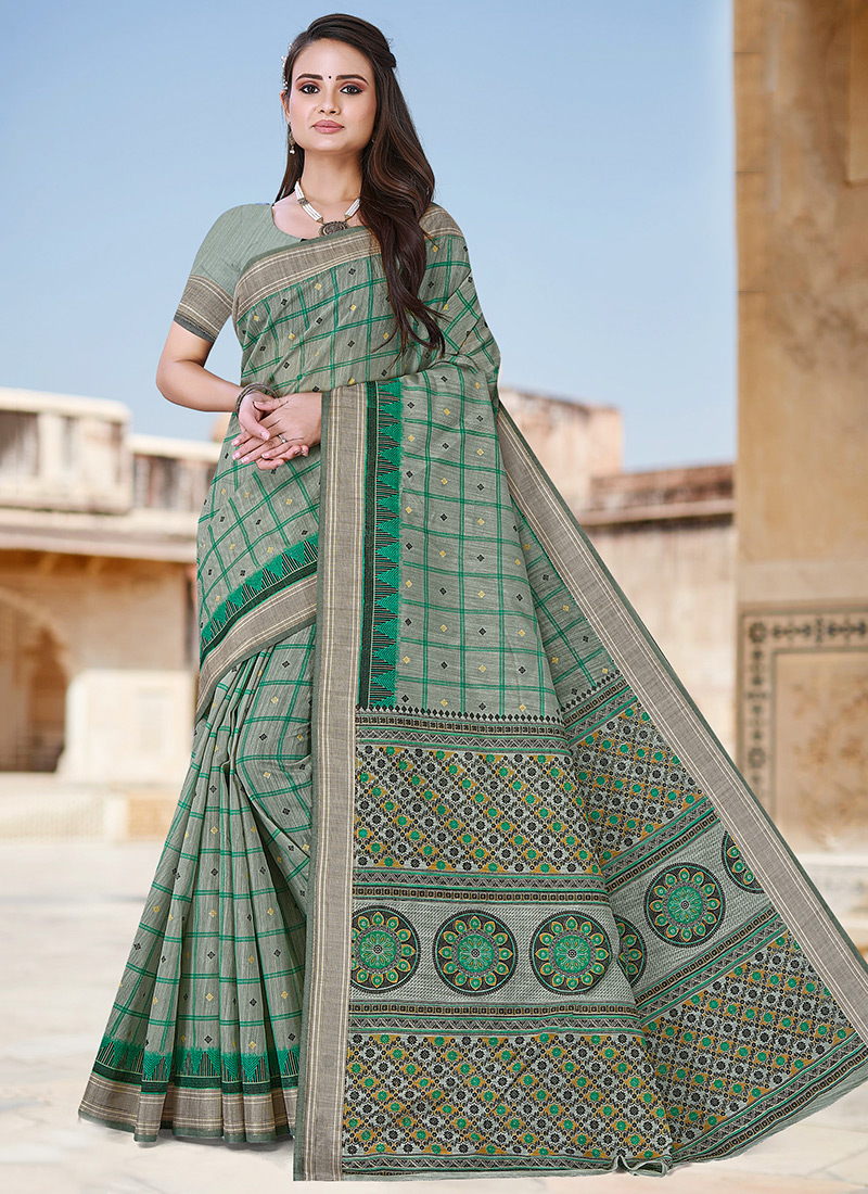 Buy Cotton Kalamkari Sarees Online | Starting From 1500 INR