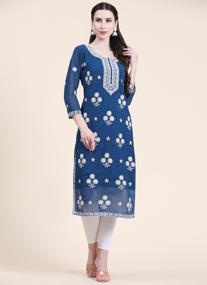 Georgette hot sale kurti online