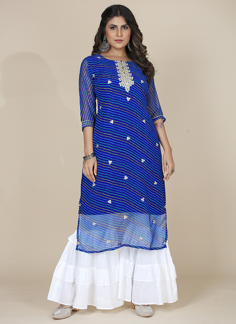 Festival Wear Grey Printed Punjabi Style Cotton Sharara Suit | Sharara  designs, Sharara set, Cotton sharara suits