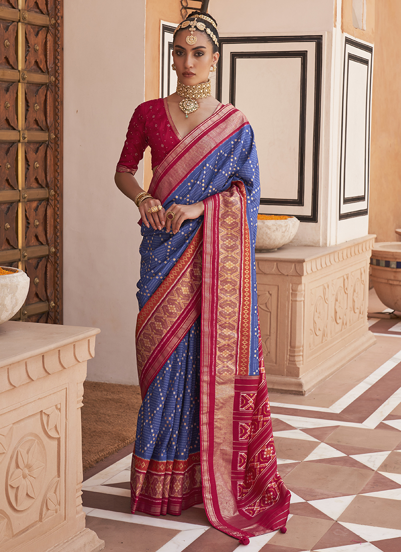 Look like a “Patola” in a Patola Silk Saree by House of Hind