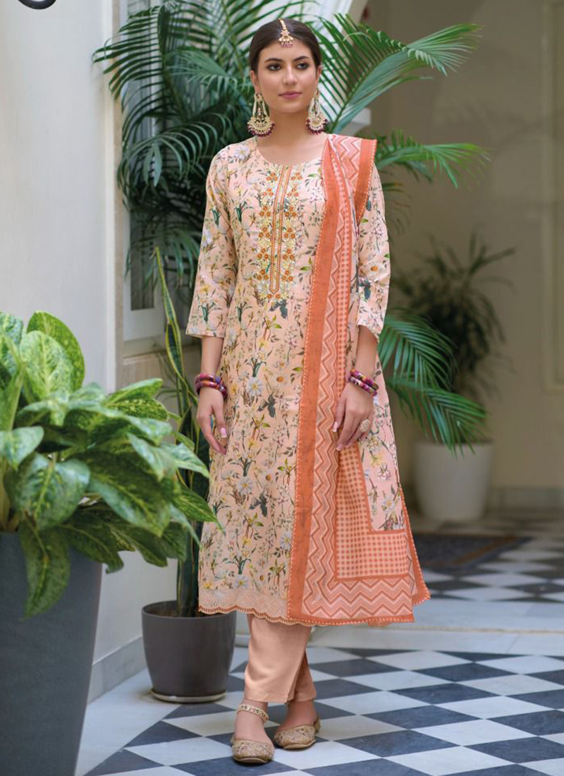 Pink Block Print Sharara Suit in Cotton with Heavy Gota Patti Embroide –  Ridhibyraniwala