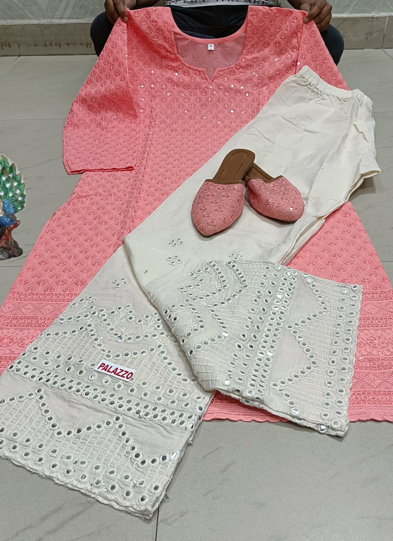 KCA Chikankari Kurti Mastani* *Pure Cotton Fabric Beautiful Chikan  Embroidered Sequins work Kurti - Sizes 38 40 42 44 46 48 Length 43*... |  Instagram