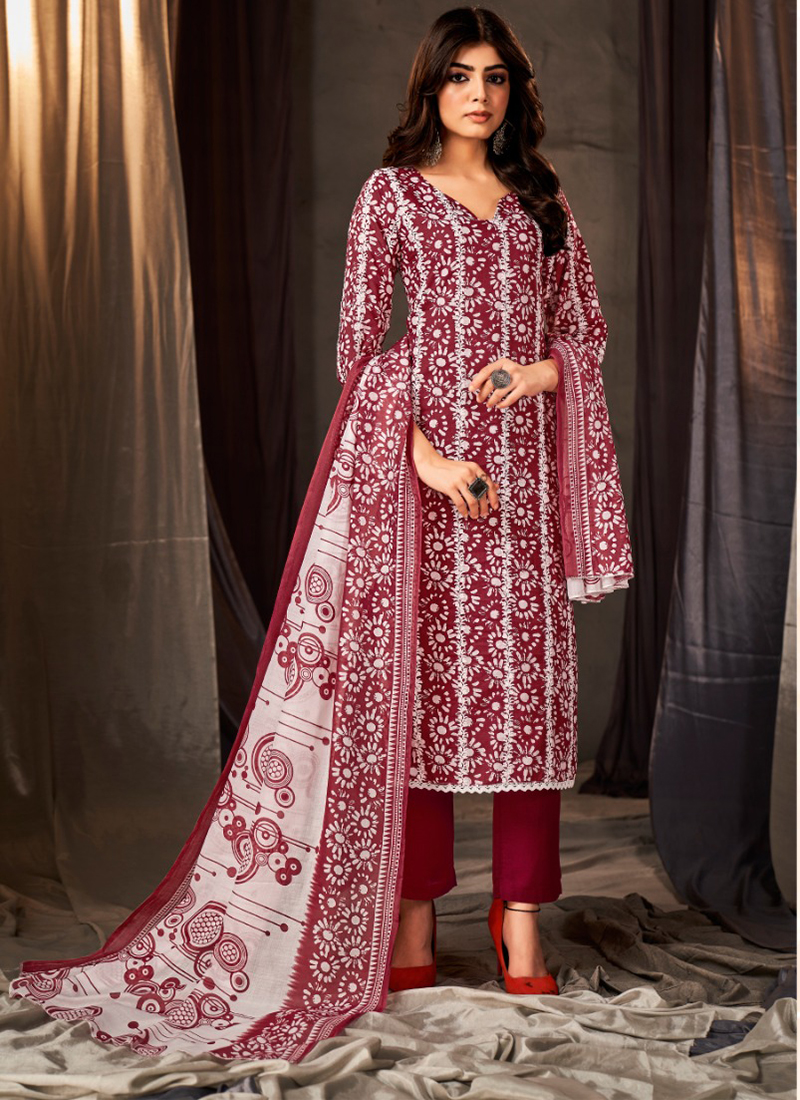 Thar 2182 Pure Cotton Wholesale Dress Materials 4 Pieces Catalog Catalog