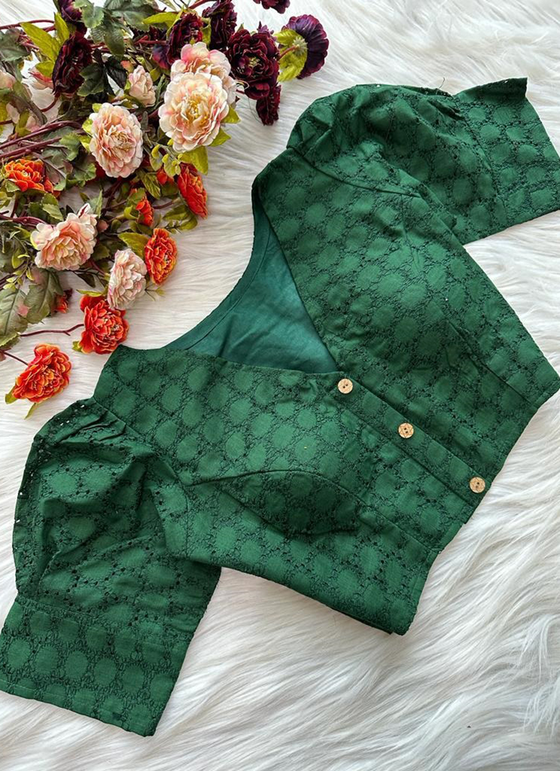 Monogram Silk Blouse