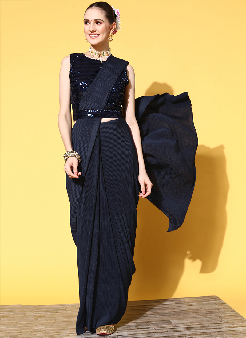 TFH SUPER STAR FANCY SAREE WITH BELT