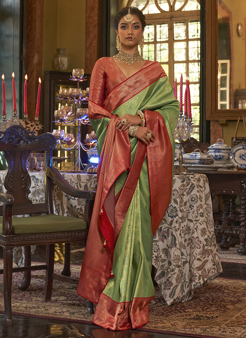 Buy Shree Saree Kunj Chanderi Designer Party Festive Woman Saree at  Amazon.in
