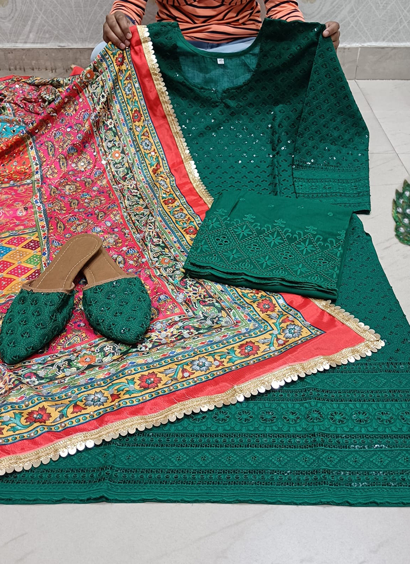 Red Plain Raw Silk Full Patiala Punjabi Salawar Kameez with Phulkari Jacket  kotti at zikimo - Zikimo.com - Larg… | Fancy suit, Punjabi suit simple,  Embroidery suits