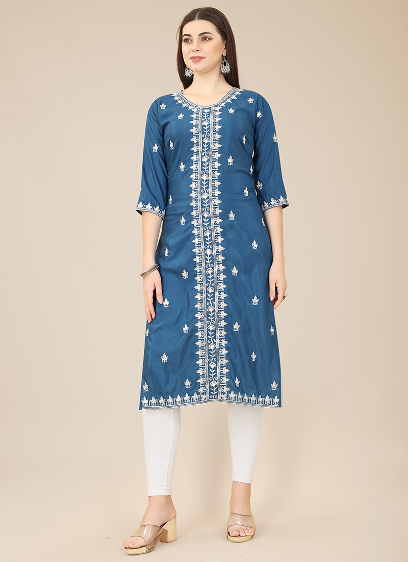 Soft hot sale silk kurtis