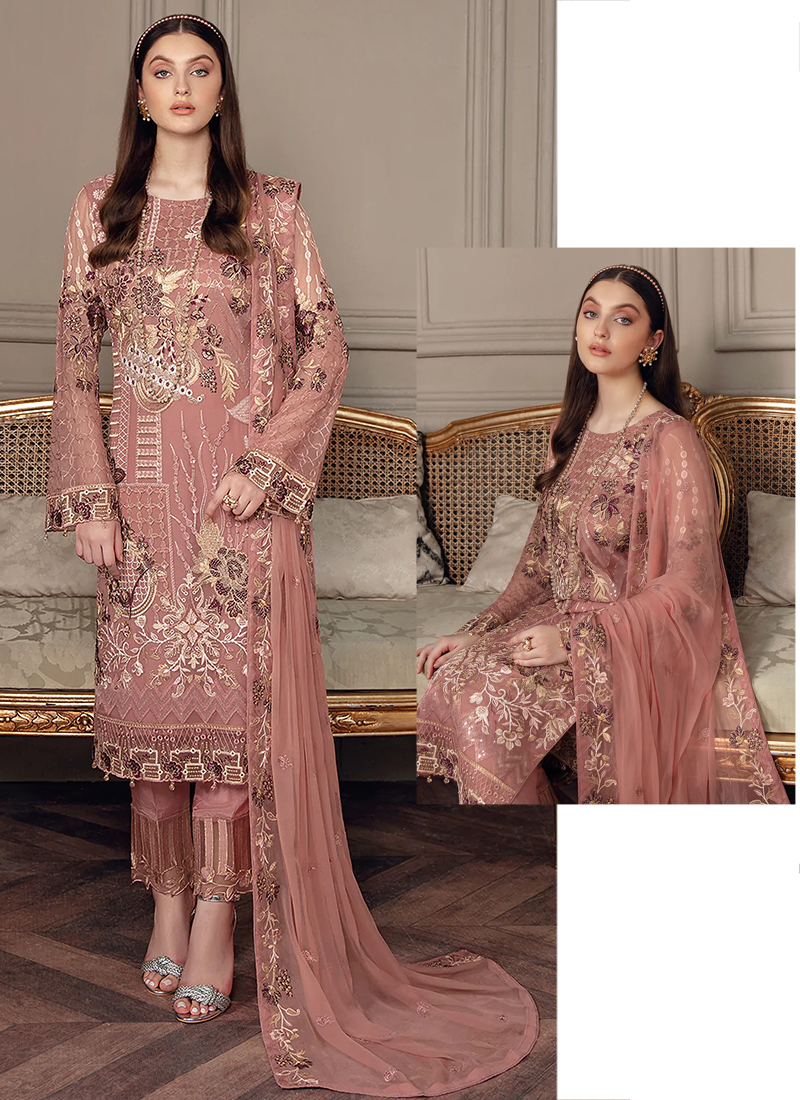 Rose gold deals pakistani dress