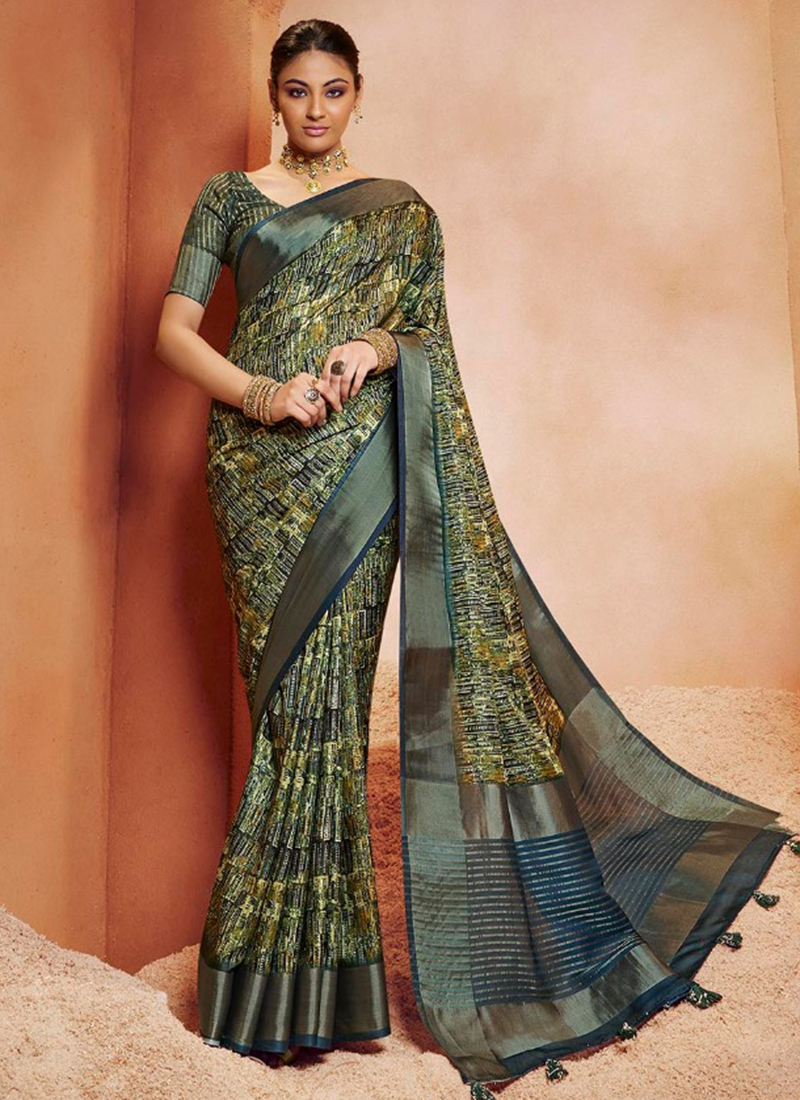 NEW PRESENT CREPE SILK SAREE at Rs.1150/Piece in surat offer by yct shopping-pokeht.vn