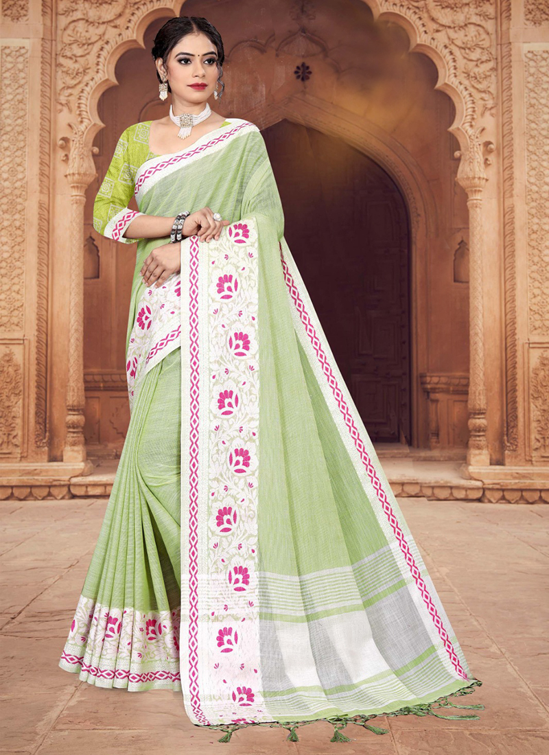 Wholesale on sale linen sarees