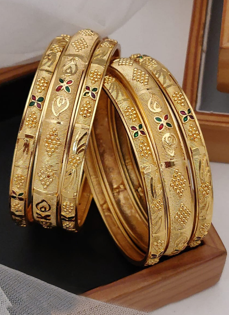 Buy Brass High Gold Premium Quality Designer Bangles Online From Surat  Wholesale Shop.