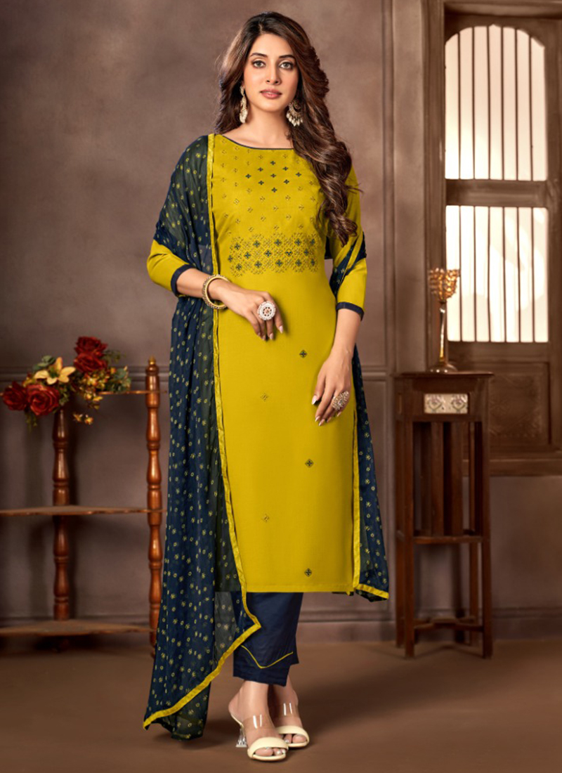 Chudidar Dress Materials at Rs 580/piece | Churidar Materials in Surat |  ID: 20091058248