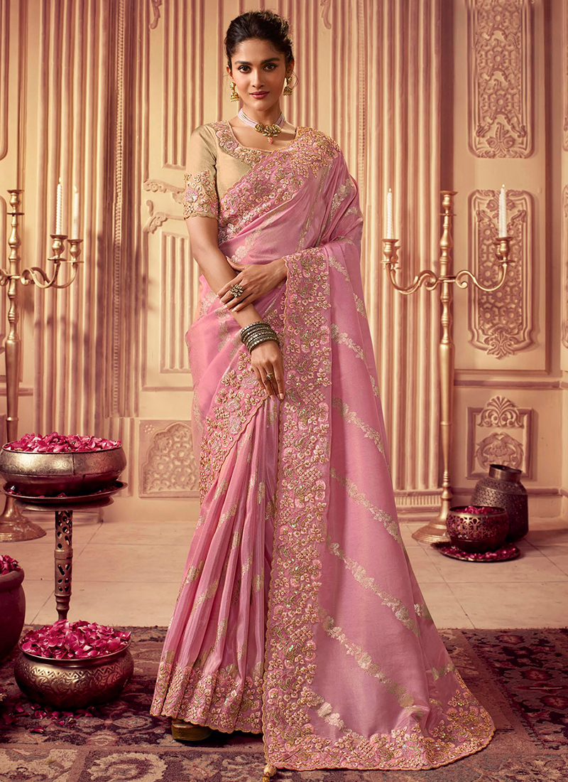 Top 20 Pastel Color Sarees For Cocktails To Slay Your Look