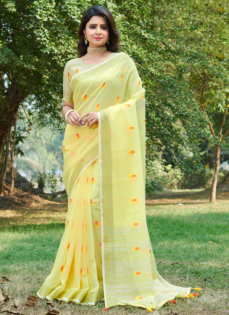 Page 6 | Yellow Sarees: Buy Latest Indian Designer Yellow Sarees Online -  Utsav Fashion