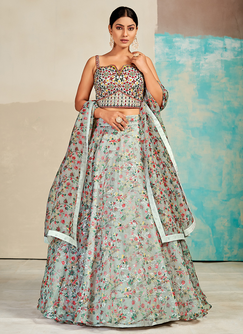 Beautiful Lehenga-Choli with superb embellishments. | Designer party wear  dresses, Party wear indian dresses, Indian designer outfits