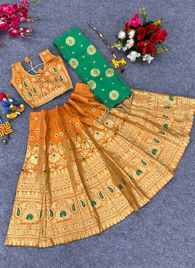 Q one store Girls Lehenga Choli Ethnic Wear Printed Lehenga Choli Price in  India - Buy Q one store Girls Lehenga Choli Ethnic Wear Printed Lehenga  Choli online at Flipkart.com