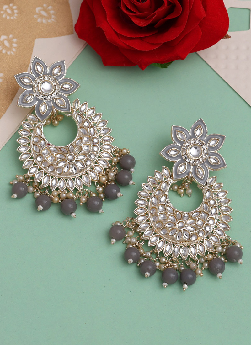 Green Dangle Meenakari Earrings/Kundan Earrings/Indian Earring/Indian  Jewelry | eBay