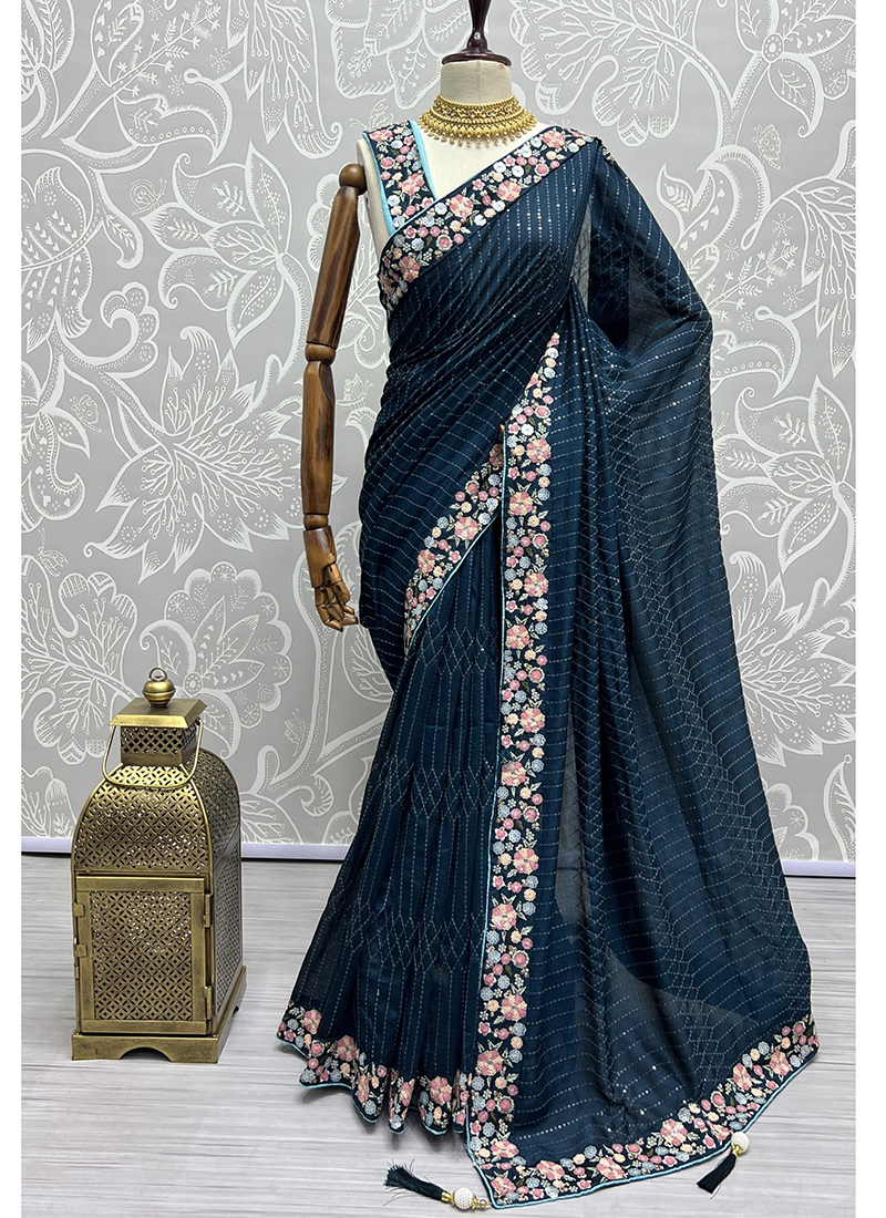 Saroj Jyotika Vichitra Silk Saree in Goalpara at best price by The Ethnic  World - Justdial