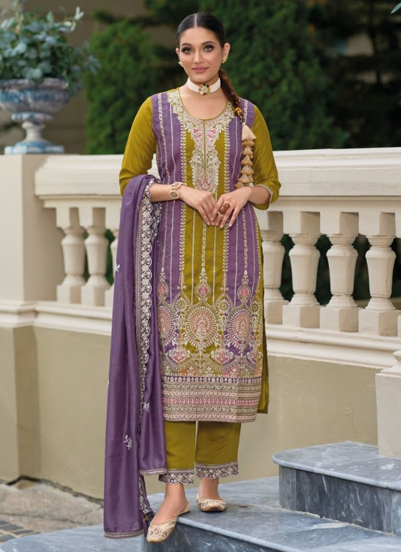 Buy Stylish Raw Silk Salwar Suits Collection At Best Prices Online