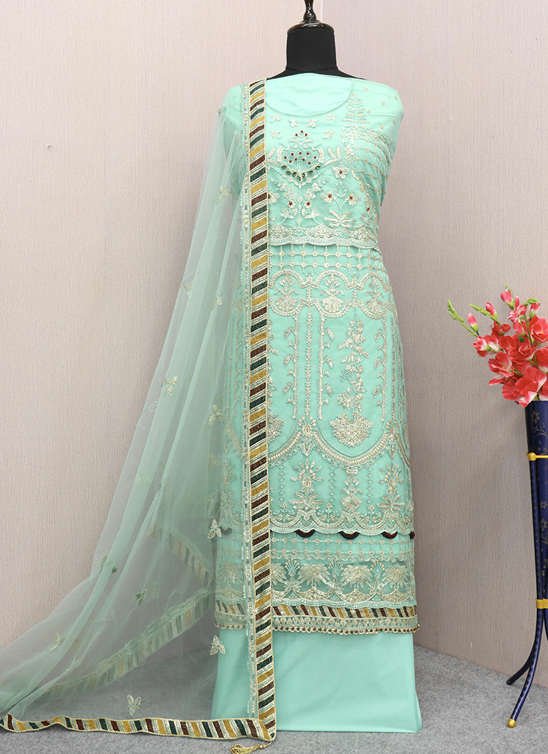 Buy Wedding Wear Green Embroidery Work Net Pakistani Suit Online From Surat Wholesale Shop. Buy Wedding Wear Green Embroidery Work Net Pakistani Suit Online From Surat Wholesale Shop.