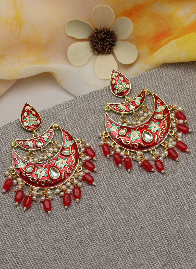 Buy Meenakari earrings online for women and girls at wholesale price – Page  3