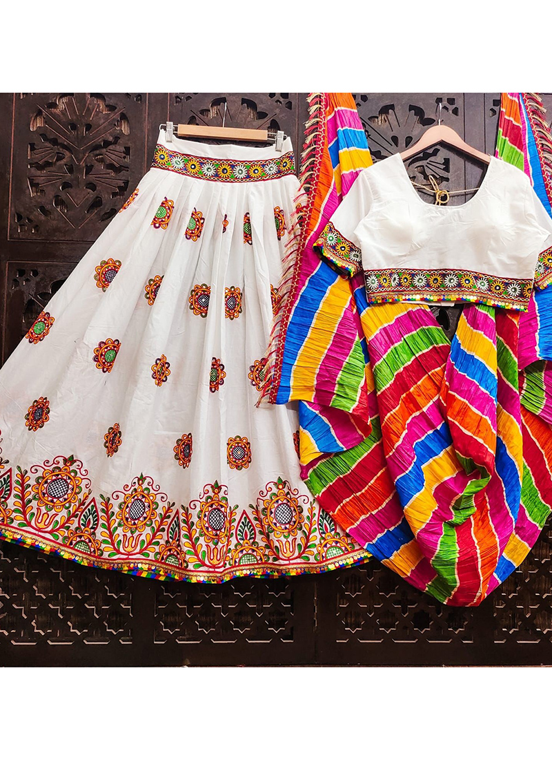 Yellow Lehenga Cholis: Buy Latest Indian Designer Yellow Ghagra Choli Online  - Utsav Fashion | Cotton lehenga, Navratri dress, Lehenga choli online