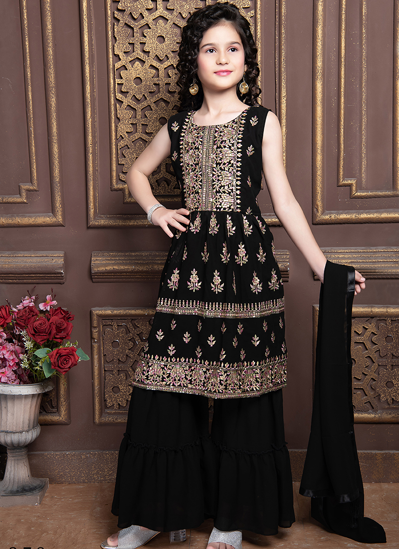 IMPORTED INDIAN PARTY WEAR DRESS SHARARA SUIT - Dresses