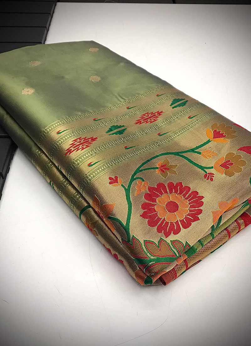 Beautiful Designer Kamal Paithani Weaving Saree