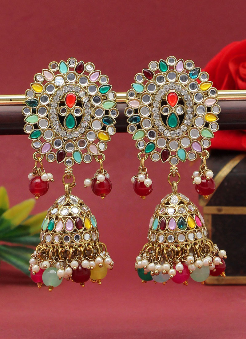 Silver Antique Vintage Oxidised Lehenga Large Jhumka Earrings Indian  jewellery | eBay