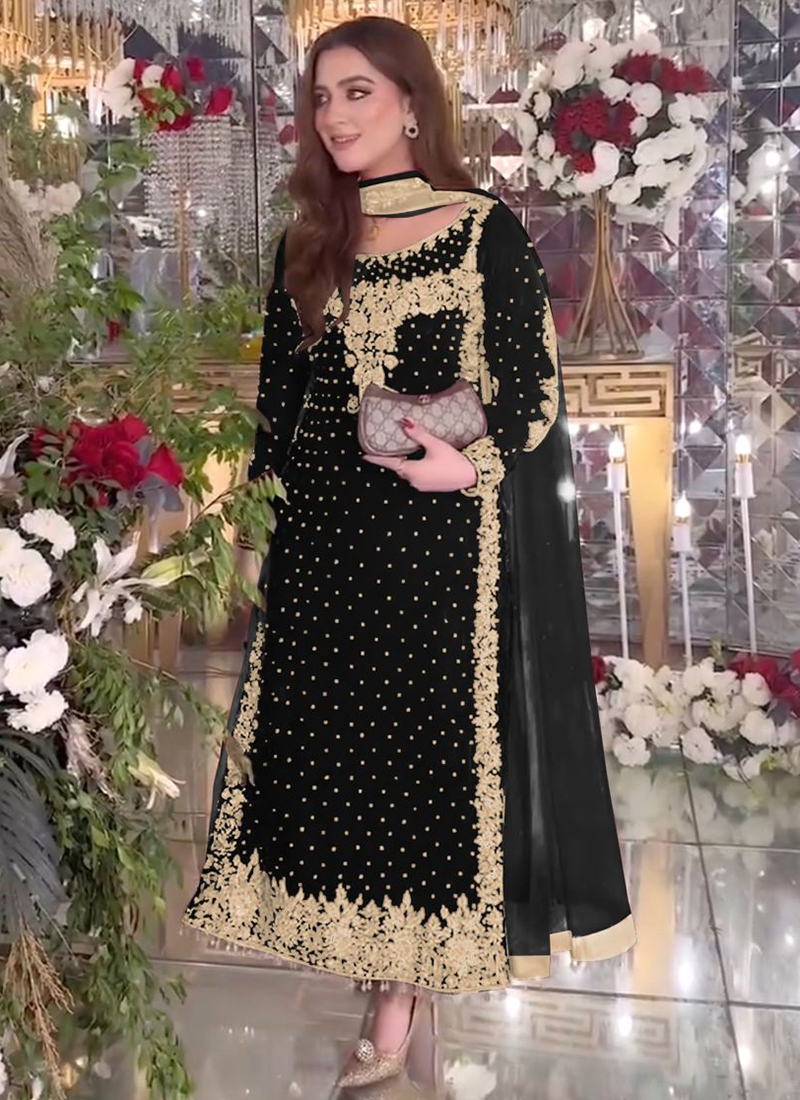 Buy Black Velvet Embroidery Work Eid Wear Readymade Pakistani Suit Online From Surat Wholesale Shop. Buy Black Velvet Embroidery Work Eid Wear Readymade Pakistani Suit Online From Surat Wholesale Shop.