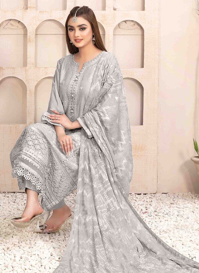 Fairy Colour Gown Pakistani Grey Dress Party Buy Pakistani Party Dresses-Traditional  Dress Pakistani In Light