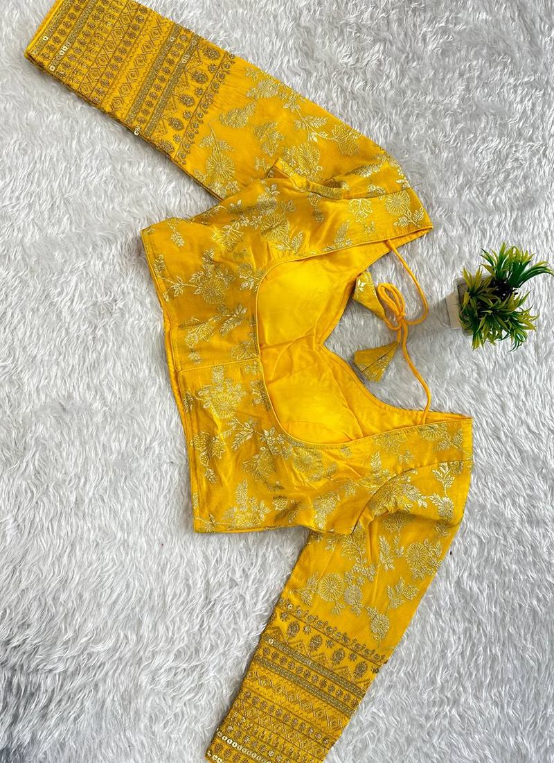 readymade yellow blouse