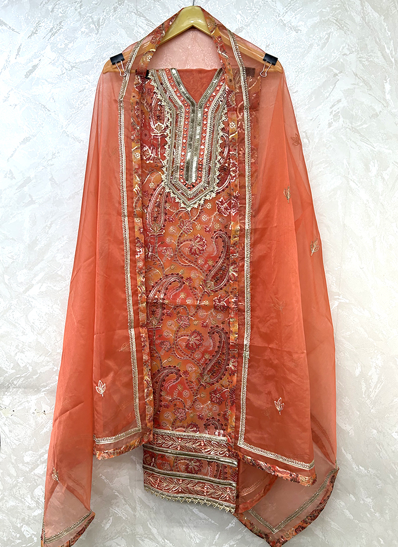 Heavy Net Wholesale Punjabi Dress Materials 4 Pieces Catalog Catalog