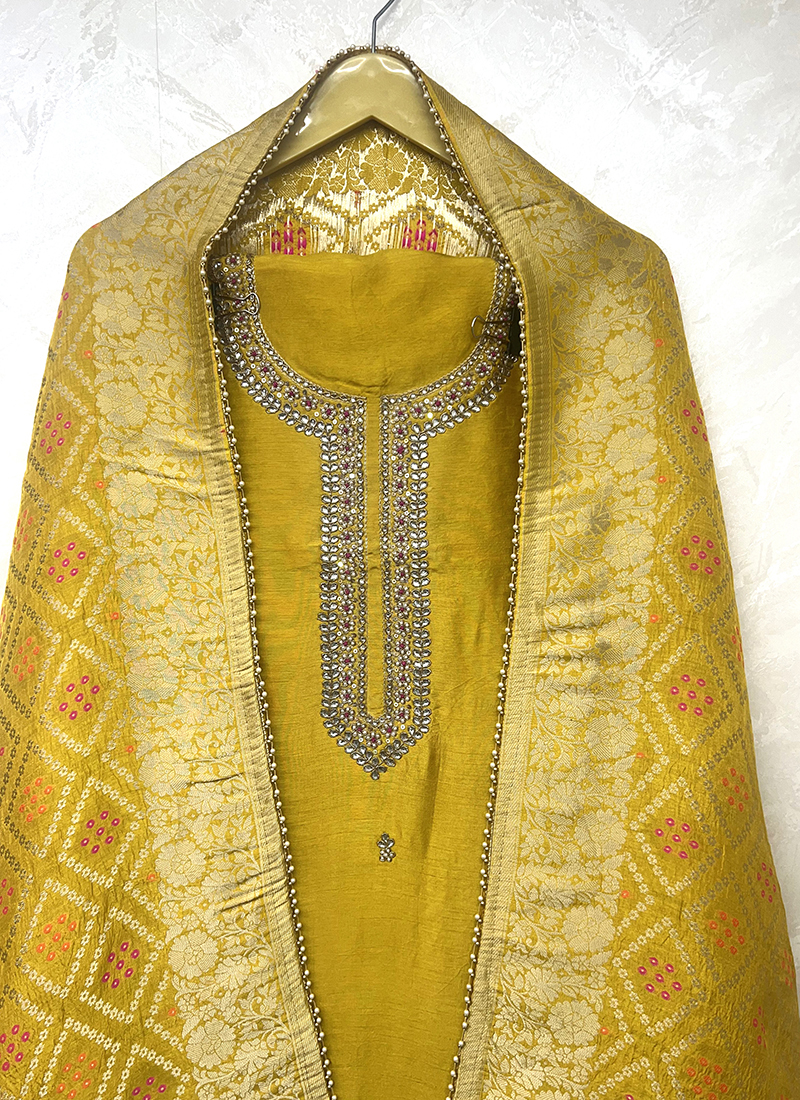Ladies Party wear Dress Material at Rs 835 | Punjabi Fabric in Surat | ID:  20171829097