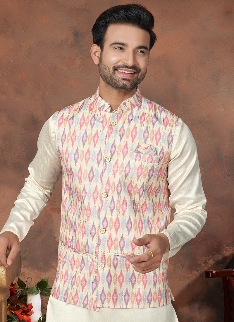 Akarshan - 💥 Elegant & Beautiful Modi Suit with Kurta Pajama & Jacket in  Silk Material 👉 https://bit.ly/3JyX1tf or Shop Via Video Call ☎️  092792352, 0212674446 💥 | Facebook