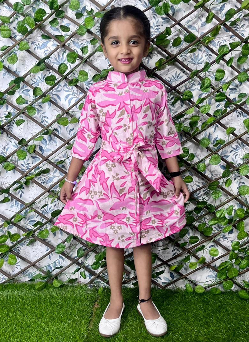 Cute Printed Frock For Girls | Baby Cotton Frocks Online | The Nesavu – The  Nesavu