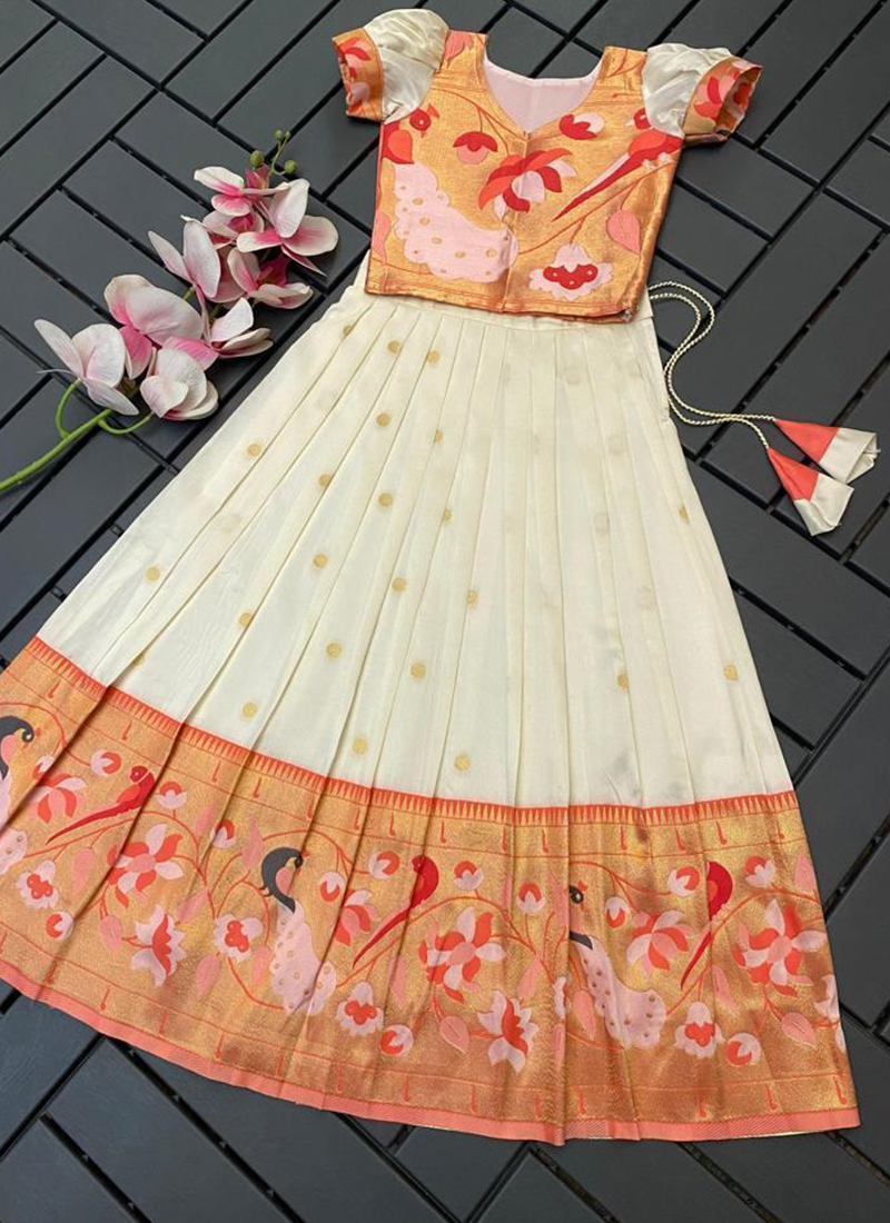 Light Grey Kids Lehenga Choli – Mehak Boutique