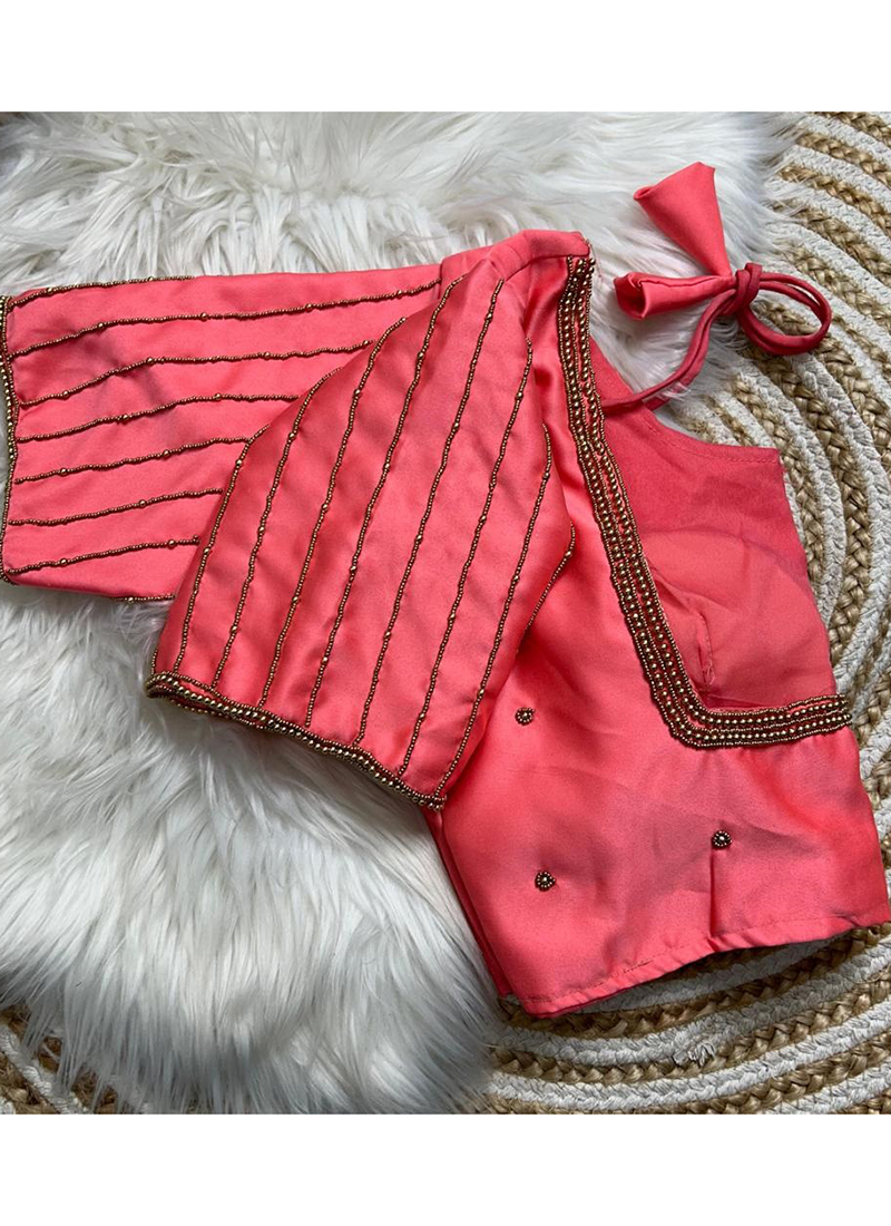 Pink Hand Work Blouse main image 1