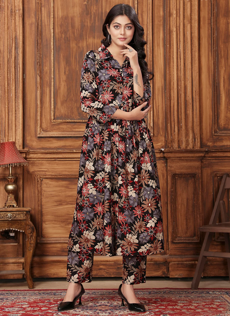 casual cord set dress Buy Multi Colour Premium Rayon Printed Casual Wear Readymade Cord Set  Online From Surat Wholesale Shop