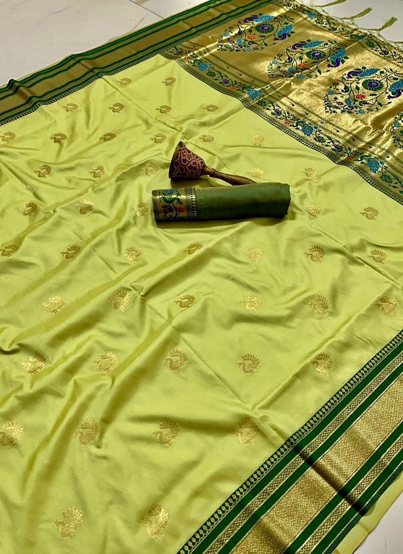 Paithani Green Saree